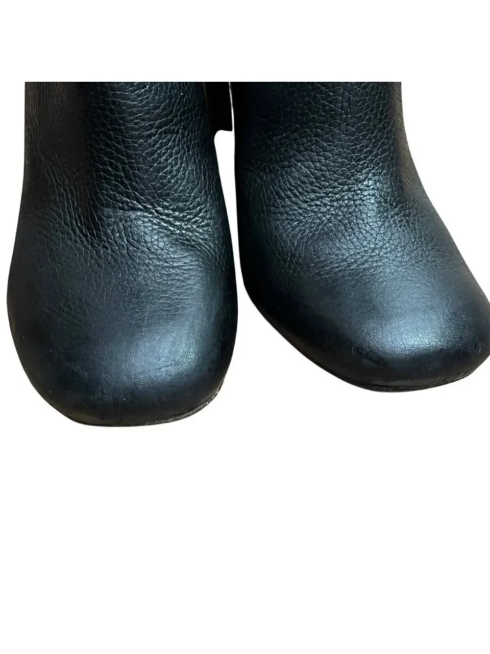 Tory Burch Jenna Black Leather Tall Heeled Boots Women's 9.5